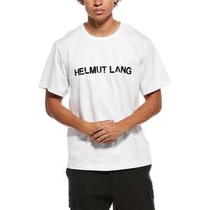 Helmut Lang Mens  Stencil T-Shirt, White